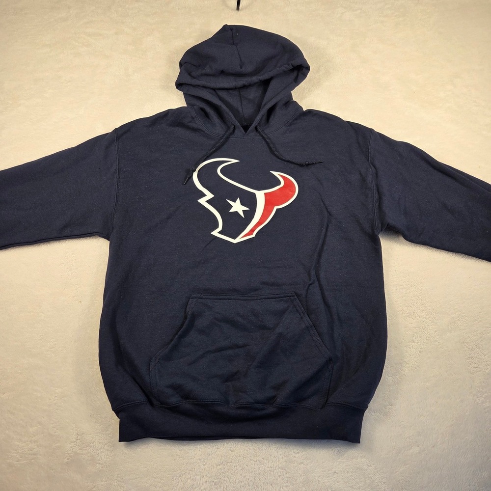 NFL Houston Texans Hoodie Navy Blue Adult Medium Team Apparel Pullover